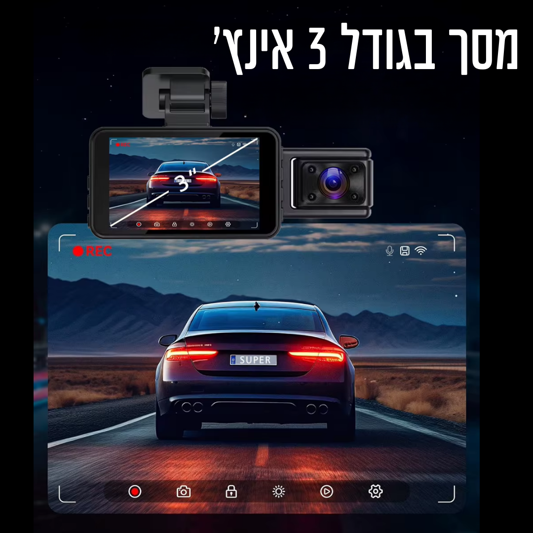 מצלמת דרך ואבטחה עם מסך תצוגה
